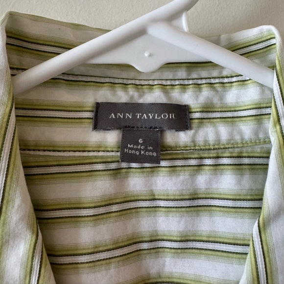 Ann Taylor Collared Button-Front Tank - Picture 3 of 8